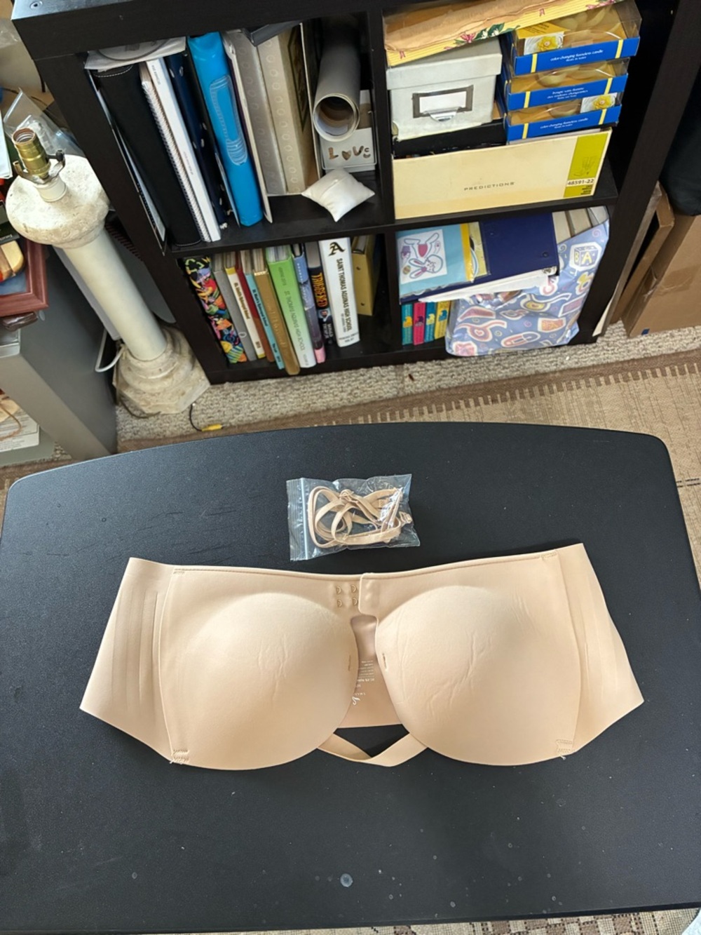 Seamless Strapless Bandeau Bra in Nude with Removable Straps